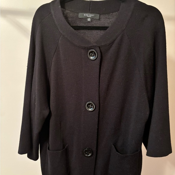 Nine West Plus Size Black Sweater 1X - Picture 2 of 6